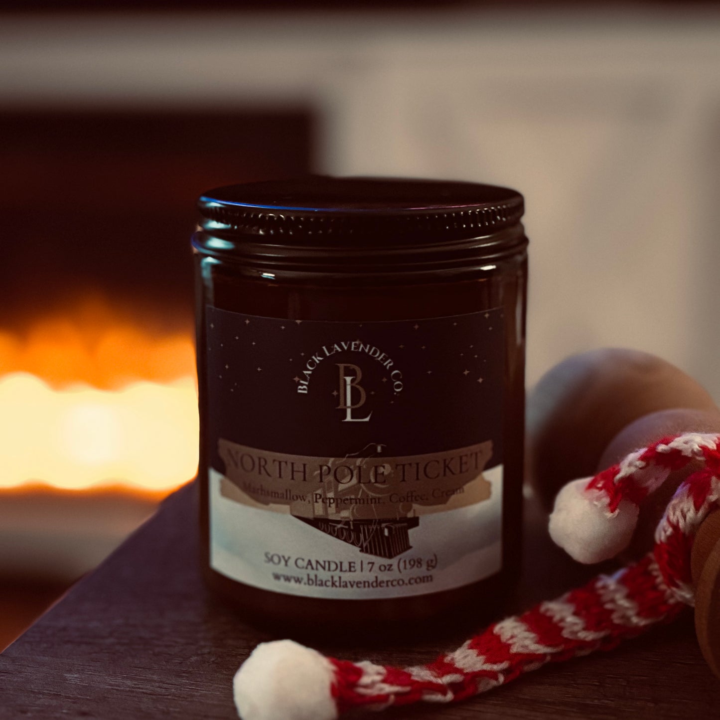 North Pole Ticket Candle - Holiday Collection