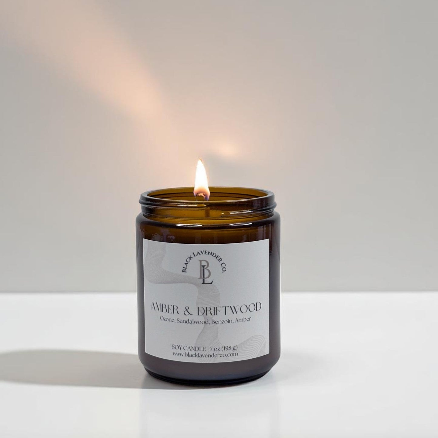 Amber & Driftwood Candle - Summer Collection