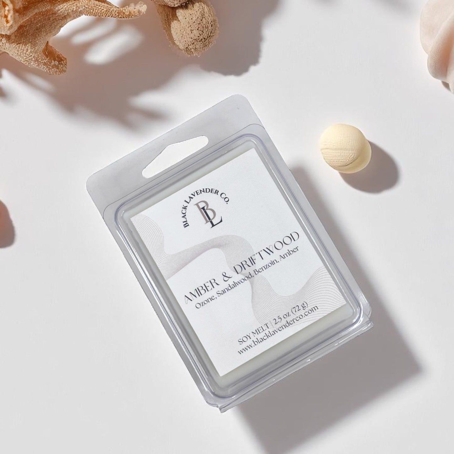 Amber & Driftwood Wax Melt - Summer Collection