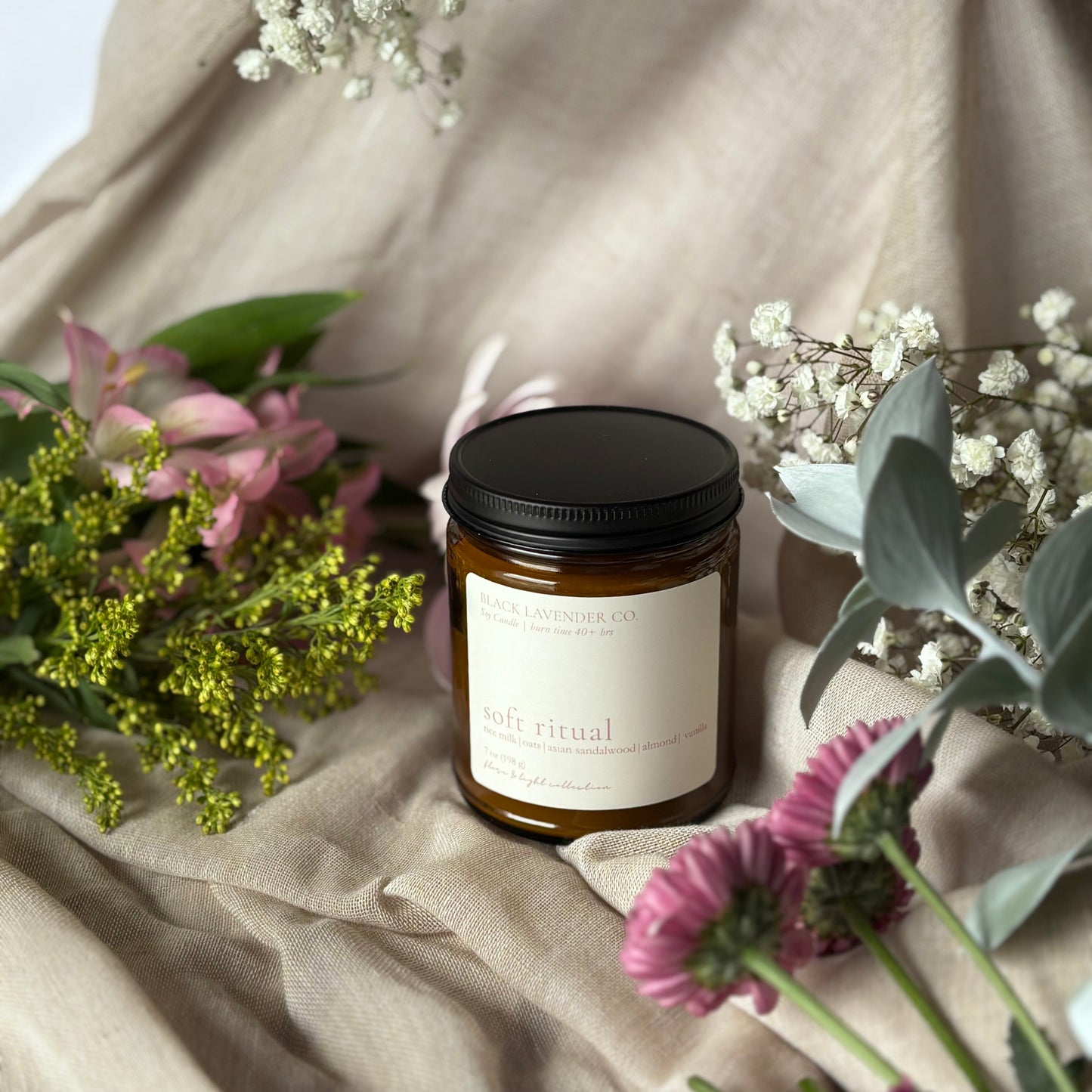 soft ritual candle